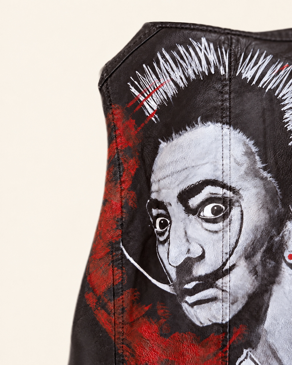 Cazadora Dalí | Pieza única pintada a mano — Talla XL