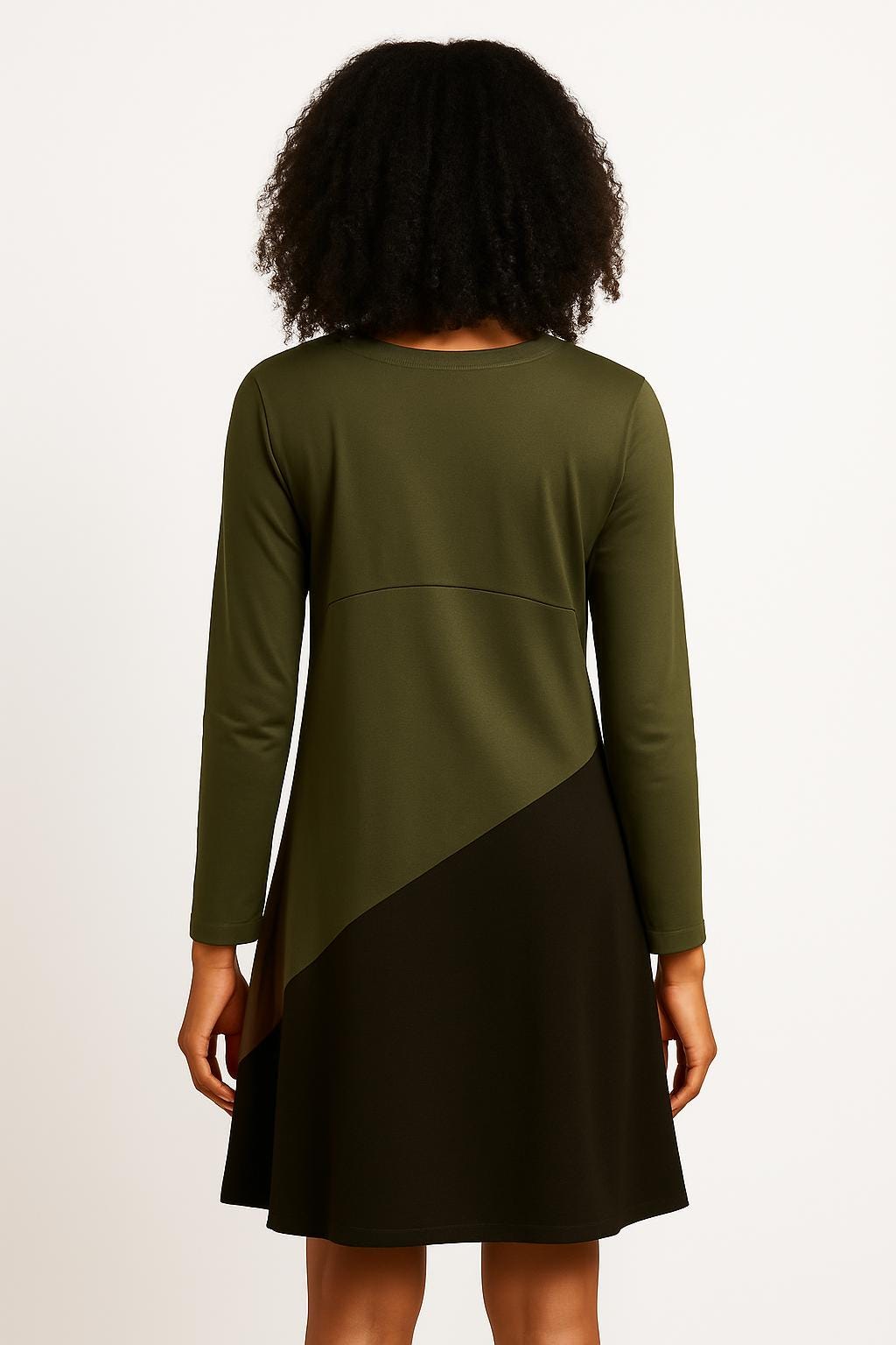 Vestido bicolor calavera dorada – Mi Negra Bella · Talla XL