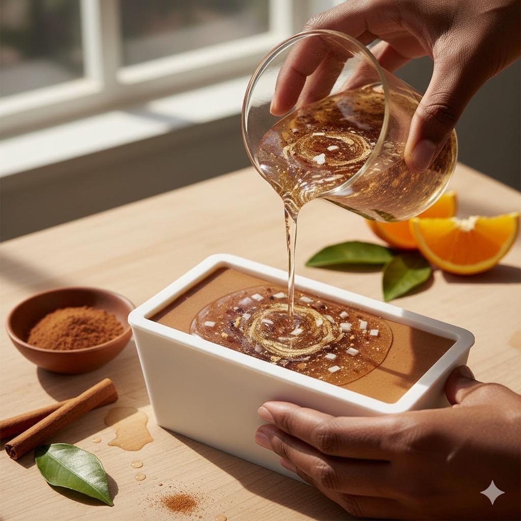 Jabón artesanal de Canela – cálido, exfoliante suave, natural, Mi Negra Bella